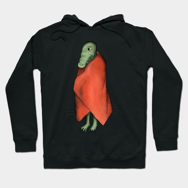 Crying Croc Hoodie by ivpeople